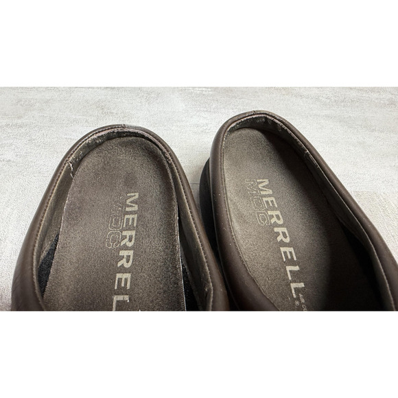 Merrell Shoes Womens Size 9 Brown Jungle Prime Leather Clog Mule Slip On Nubuck - Picture 10 of 12